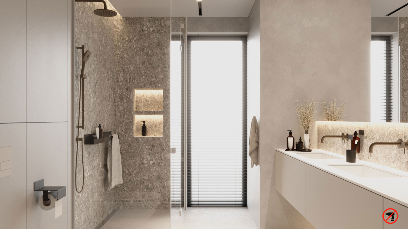 Półka na kosmetyki - czarna - obrazek 4