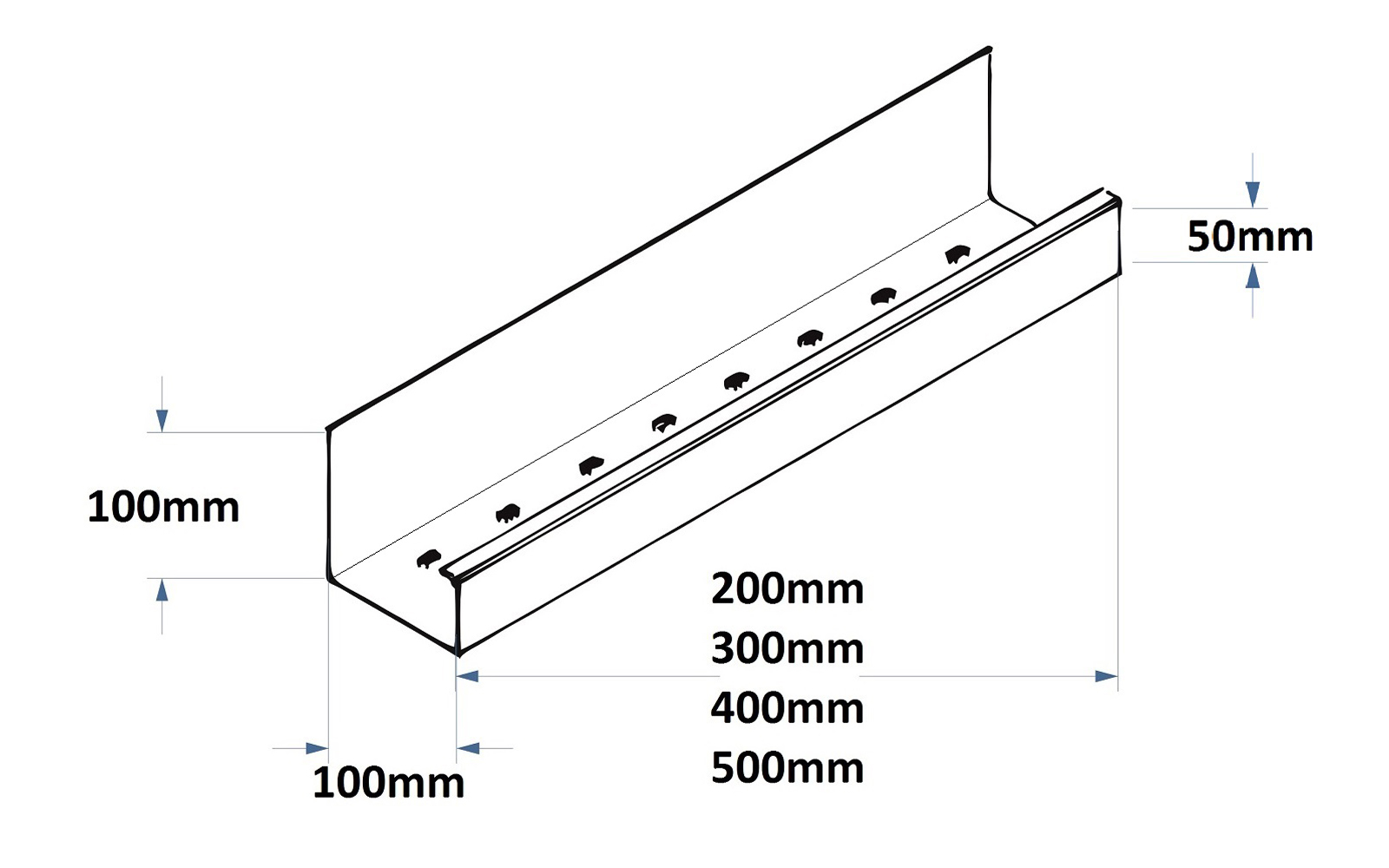 Półka na kosmetyki - czarna - obrazek 5
