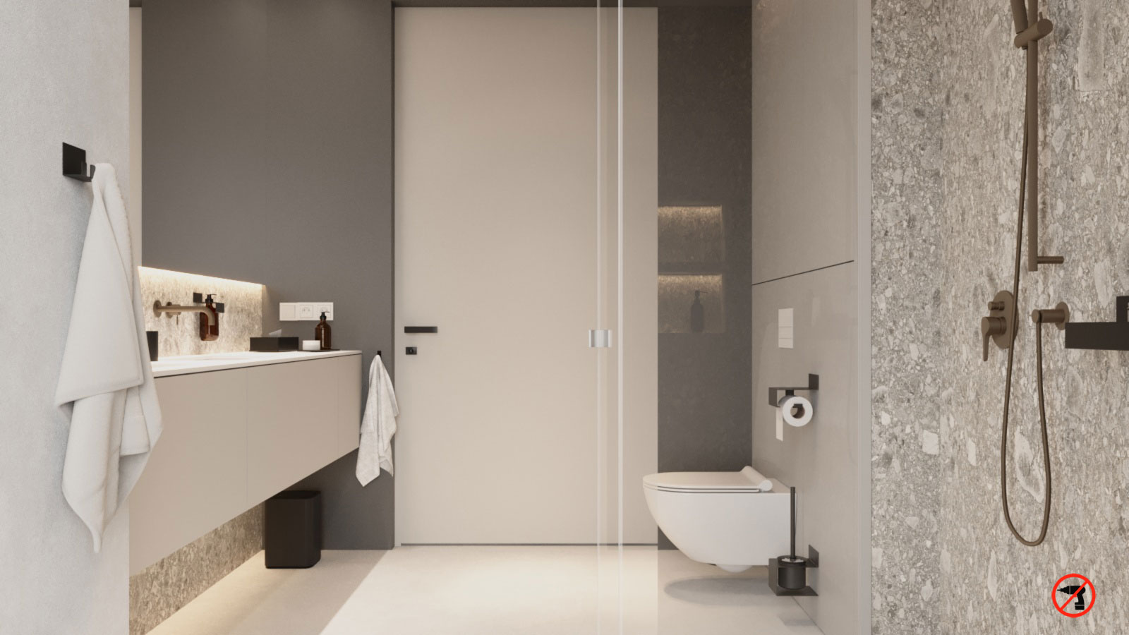 Uchwyt na ręczniki 1 haczyk - biały - obrazek 2