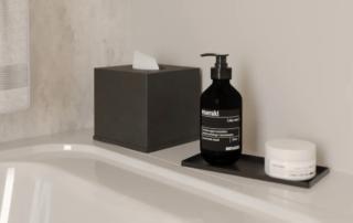 Czarne akcesoria łazienkowe