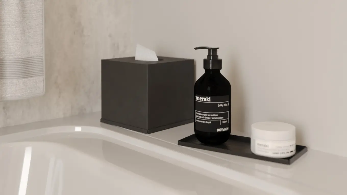 Czarne akcesoria łazienkowe